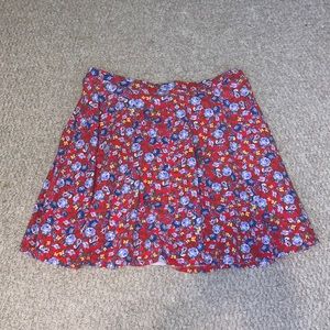 Flowered Mini Skirt